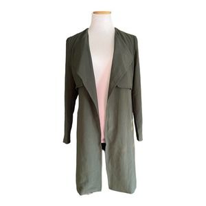 Rome and Juliet Waterfall Open Front Trench Jacket Small‎